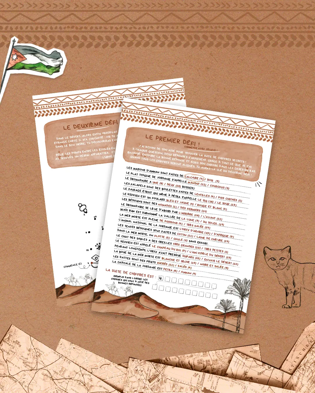 Illustration aquarelle de Pétra en Jordanie – collaboration Lettres d’un Explorateur par Manon Aubin