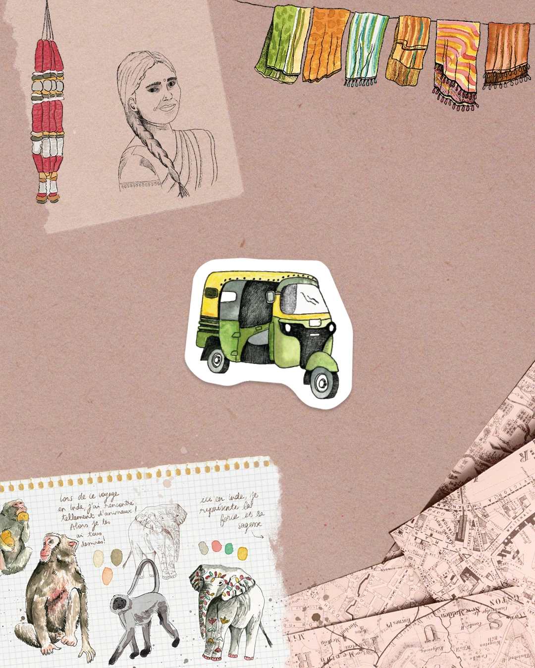 Illustration aquarelle – collaboration Lettres d’un Explorateur par Manon Aubin