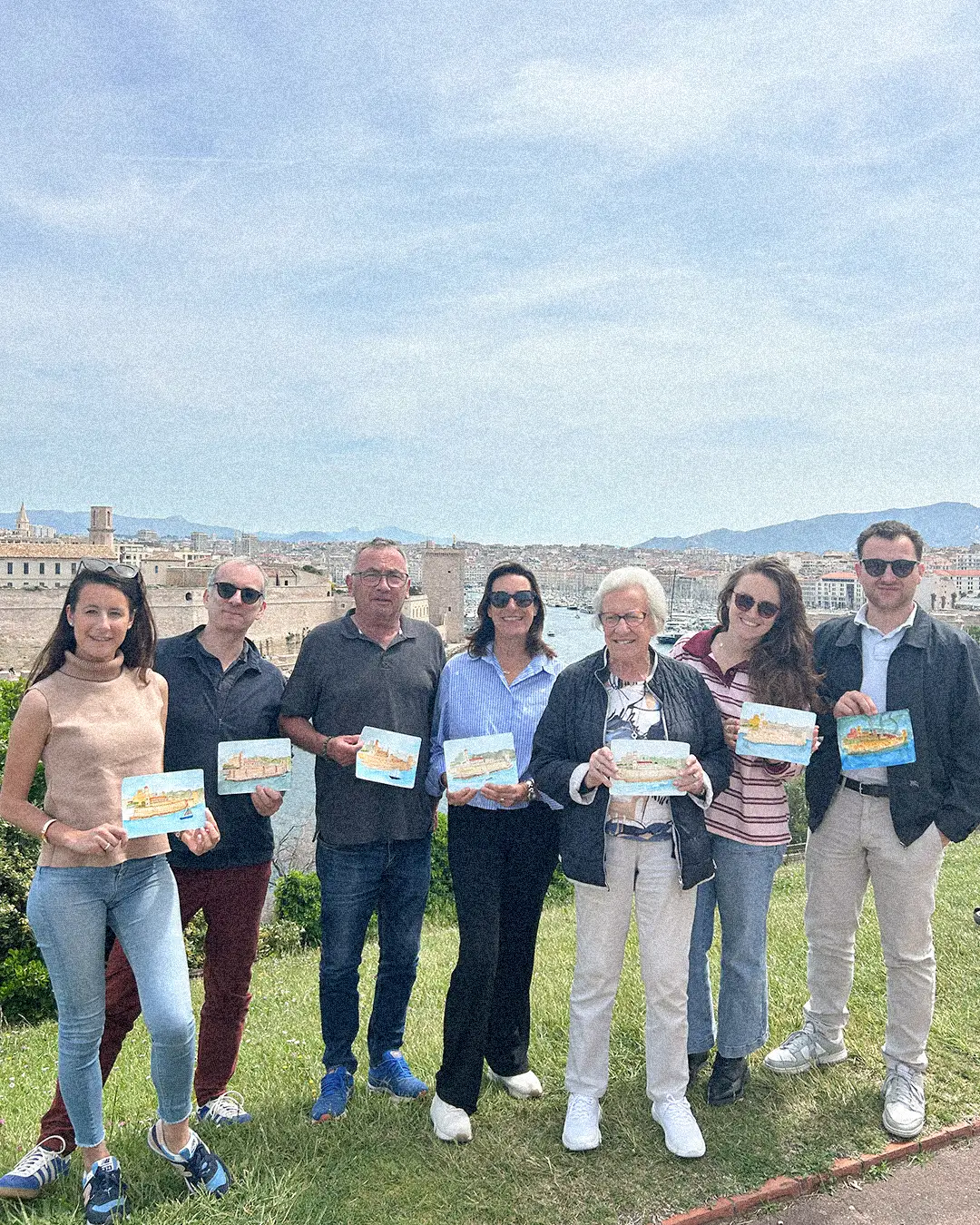 atelier aquarelle plein air Marseille, palais du Pharo